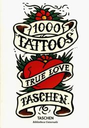 1000 Tattoos. Autor: Schiffmacher Henk, Riemschneider Burkhard. Dadada.pl Okładka książki 1000 Tattoos