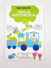 Okładka książki 400 naklejek 4+ twoja historyjka Zielona