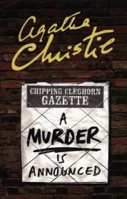 A MURDER IS ANNOUNCED. Autor: Agatha Christie. Dadada.pl Okładka książki A MURDER IS ANNOUNCED