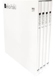 Okładka książki Beksiński 1- 4 - komplet w białym etui