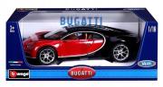 Opakowanie Bugatti Chiron 1:18 czerwony BBURAGO