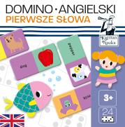 DOMINO ANGIELSKI PIERWSZE SŁOWA KAPITAN NAUKA. Autor: Opracowanie zbiorowe. Dadada.pl Okładka książki DOMINO ANGIELSKI PIERWSZE SŁOWA KAPITAN NAUKA
