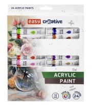 Farba akrylowa 24 kolory EASY. Wydawca: Easy Stationery. Dadada.pl Opakowanie Farba akrylowa 24 kolory EASY
