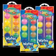 Opakowanie Farby akwarelowe 12 kolorów - duża pastylka