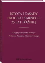 Okładka książki Istota i zasady procesu karnego 25 lat później