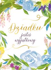 Okładka książki KARNET B6 DZIADEK KWIATY