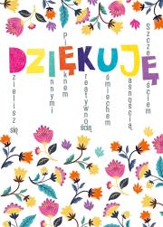Okładka książki Karnet B6 Dziękuję 2