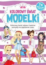 Okładka książki Kolorowanka z naklej. -  Kolorowy świat modelki