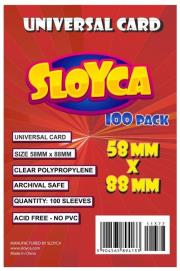 Koszulki Universal Card 58x88mm (100szt) SLOYCA. Wydawca: SLOYCA. Dadada.pl Opakowanie Koszulki Universal Card 58x88mm (100szt) SLOYCA