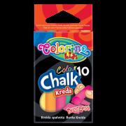Opakowanie KREDA KOLOROWA BEZPYŁOWA 10 SZT COLORINO KIDS