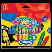 Opakowanie KREDKI ŚWIECOWE JUMBO 12 KOL. COLORINO KIDS