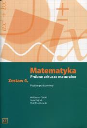 Okładka książki Matematyka LO Próbne arkusze maturalne z.4 ZP