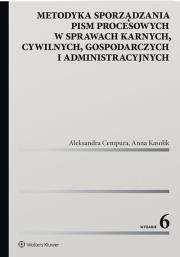 Metodyka sporządzania pism procesowych. Autor: Cempura Aleksandra, Kasolik Anna. Dadada.pl Okładka książki Metodyka sporządzania pism procesowych