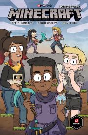 Minecraft T.1. Autor: SFE R. MONSTER, SARAH GRALEY. Dadada.pl Okładka książki Minecraft T.1