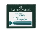 Opakowanie Naboje krótkie turkus 6szt FABER CASTELL