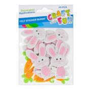 Opakowanie NAKLEJKI FILC KRÓLIK MARCHEWKA 24 SZTUKI