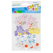 Opakowanie NAKLEJKI FILC KRÓLIK MARCHEWKA 24 SZTUKI