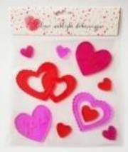 Opakowanie Naklejki żelowe - Kocham serca