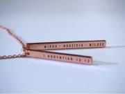 Opakowanie Naszyjnik różowe złoto - Wiara nadzieja miłość