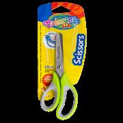 Opakowanie NOŻYCZKI SZKOLNE 14 CM Z GUMOWĄ RĄCZKĄ BLISTER COLORINO KIDS