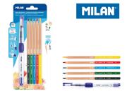 Opakowanie Pędzel wodny MILAN 4mm + kredek akwarelowych