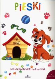 PIESKI KOLOROWANKA MALUCHA. Autor: Stefaniak Piotr. Dadada.pl Okładka książki PIESKI KOLOROWANKA MALUCHA