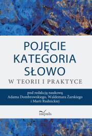 Okładka książki Pojęcie kategoria słowo w teorii i praktyce
