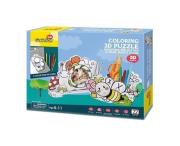 Puzzle 3D Piórnik pszczółka i ramka ślimak do kolorowania. Wydawca: Cubic Fun. Dadada.pl Opakowanie Puzzle 3D Piórnik pszczółka i ramka ślimak do kolorowania