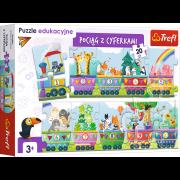 Opakowanie PUZZLE EDUKACYJNE POCIĄG Z CYFERKAMI