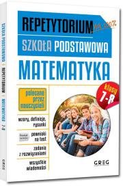 Okładka książki Repetytorium SP Matematyka kl.7-8 GREG