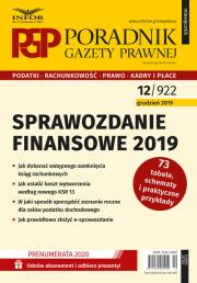 Okładka książki Sprawozdanie finansowe 2019