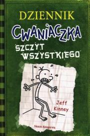 SZCZYT WSZYSTKIEGO DZIENNIK CWANIACZKA TOM 3 WYD. 2020. Autor: Jeff Kinney. Dadada.pl Okładka książki SZCZYT WSZYSTKIEGO DZIENNIK CWANIACZKA TOM 3 WYD. 2020