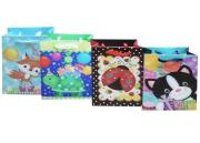 Opakowanie Torebka ozdobna płaska pionowa duża Zwierzaki