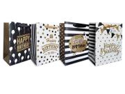 Opakowanie Torebka ozdobna płaska pionowa średnia Happy Bday