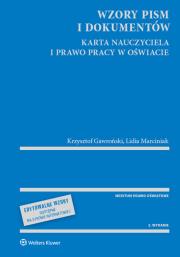 Okładka książki Wzory pism i dokumentów Karta Nauczyciela i Kodeks pracy