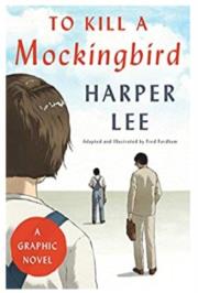 Zabić drozda. Komiks. Autor: Lee Harper. Dadada.pl Okładka książki Zabić drozda. Komiks