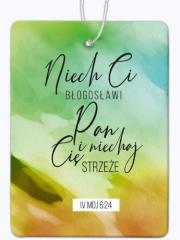 Opakowanie Zawieszka zapachowa - Ocena IV Mojż 6,24 zieleń