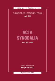Acta Synodalia T.XII - od 553 do 600 roku. Autor: Henryk Pietras SJ. Dadada.pl Okładka książki Acta Synodalia T.XII - od 553 do 600 roku