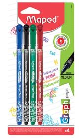 Opakowanie Cienkopis Graph Peps Deco Max 4 kolory MAPED