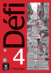 Defi 4 ćwiczenia + CD w. francuska. Autor: Opracowanie zbiorowe. Dadada.pl Okładka książki Defi 4 ćwiczenia + CD w. francuska