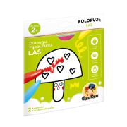 Okładka książki DŁUUUGIE RYSOWANKI KOLORUJĘ LAS 2+ CZUCZU