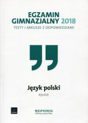 Okładka książki Egzamin gimnazjalny - Testy polonist. 2018 OPERON