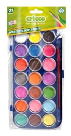 Opakowanie Farby akwarelowe 21 kolorów CRICCO