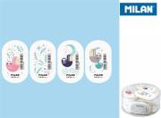 Gumka syntetyczna owalna z nadrukiem (16szt) MILAN. Wydawca: MILAN. Dadada.pl Opakowanie Gumka syntetyczna owalna z nadrukiem (16szt) MILAN