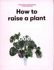 Okładka książki How to Raise a Plant and Make it Love You Back