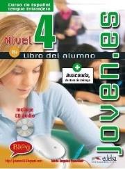 Joven.es 4 podręcznik + CD. Autor: Maria Palomino. Dadada.pl Okładka książki Joven.es 4 podręcznik + CD