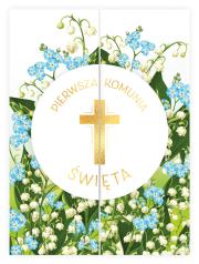 Okładka książki KARNET B6 KOMUNIA ROZKŁADANY KRZYŻ