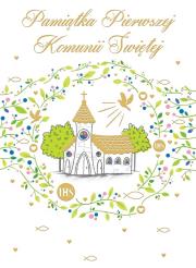 Okładka książki KARNET B6 KOMUNIA Z KIESZONKĄ KOŚCIÓŁ