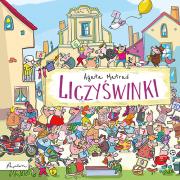 Liczyświnki. Autor: Agata Matraś. Dadada.pl Okładka książki Liczyświnki