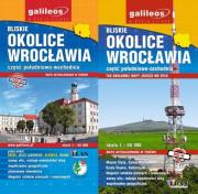 Mapa - Bliskie ok. Wrocławia cz. połud-wsch./zach.. Autor:   Praca zbiorowa. Dadada.pl Okładka książki Mapa - Bliskie ok. Wrocławia cz. połud-wsch./zach.